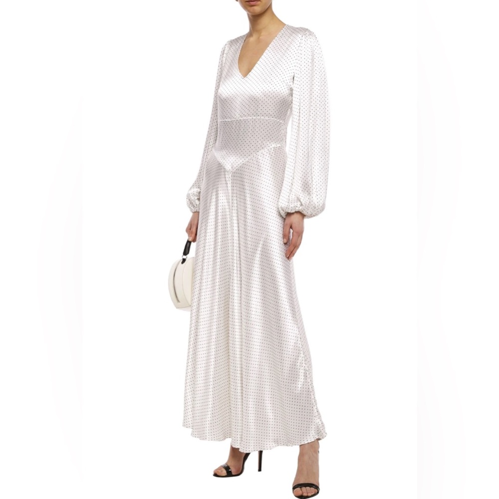 Vintage Gianni, Never Worn, Polka Dot Maxi Dress - Bridal Shower, Formal Event!